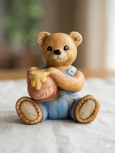 Handcrafted Style Teddy Bear Decor